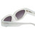 Close Up View of SITO SHADES AXIS Womens Sunglasses in Mercury White Crystal/Shadow Gradient 55mm
