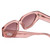 Close Up View of SITO SHADES AXIS Womens Sunglasses Rosewater Pink Crystal/Rosewood Gradient 55mm
