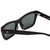 Close Up View of SITO SHADES BREAK OF DAWN Unisex Square Designer Sunglasses in Black/Slate 54 mm