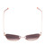 Top View of SITO SHADES CANDI Unisex Aviator Designer Sunglass Rose Gold/Minky Gradient 59mm