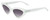 Profile View of SITO SHADES DIRTY EPIC Cateye Sunglasses White Grey Crystal/Shadow Gradient 55mm