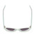 Top View of SITO SHADES DIRTY EPIC Cateye Sunglasses White Grey Crystal/Shadow Gradient 55mm