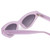 Close Up View of SITO SHADES DIRTY EPIC Cat Eye Sunglasses Wild Orchid Purple Crystal/Smoke 55 mm