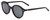 Profile View of SITO SHADES DIXON Unisex Round Full Rim Designer Sunglasses Black/Iron Gray 52mm