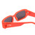 Close Up View of SITO SHADES ELECTRO VISION Unisex Sunglasses in Neon Peach Orange/Iron Gray 56mm