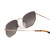 Close Up View of SITO SHADES ETERNAL Unisex Designer Sunglass in Gold Tortoise Tips/Horizon 52 mm