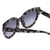 Close Up View of SITO SHADES GOOD LIFE Womens Round Sunglasses Black Grey Tortoise/Gray Blue 54mm