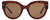 Front View of SITO SHADES GOOD LIFE Women's Round Designer Sunglasses Amber Cheetah/Brown 54mm