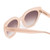 Close Up View of SITO SHADES GOOD LIFE Womens Sunglasses Vanilla Pink Crystal/Minky Gradient 54mm