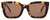 Front View of SITO SHADES HARLOW Women's Designer Sunglasses Amber Tortoise Havana/Brown 52 mm