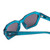 Close Up View of SITO SHADES KINETIC Unisex Square Sunglasses in Caribbean Blue Crystal/Gray 54mm