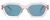 Front View of SITO SHADES KINETIC Unisex Designer Sunglasses Dew Clear Pink Crystal/Aqua 54 mm