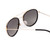 Close Up View of SITO SHADES KITSCH Womens Aviator Full Rim Sunglasses in Black Gold/Horizon 55mm