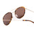 Close Up View of SITO SHADES KITSCH Women's Aviator Sunglasses in Tortoise Havana Gold/Brown 55mm