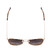 Top View of SITO SHADES KITSCH Women's Aviator Sunglasses in Tortoise Havana Gold/Brown 55mm