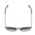 Top View of SITO SHADES LO PAN Womens Aviator Designer Sunglasses Black/Shadow Gradient 58mm