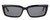 Front View of SITO SHADES NIGHT IN MOTION Unisex Square Designer Sunglass Black/Iron Gray 57mm