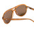 Close Up View of SITO SHADES NIGHTFEVER Unisex Aviator Sunglass Tobacco Orange Crystal/Brown 58mm