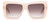 Front View of SITO SHADES PAPILLION Womens Sunglasses Vanilla Pink Crystal/Minky Gradient 56mm