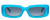 Front View of SITO SHADES REACHING DAWN Womens Sunglasses in Caribbean Blue/Aqua Gradient 51mm