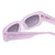 Close Up View of SITO SHADES REACHING DAWN Women Sunglasses Wild Orchid Purple Crystal/Smoke 51mm