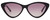 Front View of SITO SHADES SEDUCTION Cat Eye Designer Sunglasses in Black/Quartz Gradient 57 mm