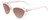 Profile View of SITO SHADES SEDUCTION Cat Eye Sunglass Clear Pink Crystal/Rosewood Gradient 57mm