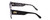 Side View of SITO SHADES SENSORY DIVISION Cat Eye Sunglasses Black Zebra/Smoke Gradient 53 mm