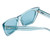 Close Up View of SITO SHADES WONDERLAND Women's Cat Eye Sunglasses in Aqua Blue Crystal/Aqua 54mm