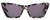 Front View of SITO SHADES WONDERLAND Cat Eye Sunglasses in Black Grey Tortoise/Iron Gray 54 mm