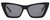 Front View of SITO SHADES WONDERLAND Women's Cat Eye Designer Sunglasses Black/Iron Gray 54 mm