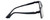 Side View of Cruiser KIDS 032-C1 Designer Blue Light Blocking Eyeglasses in Matte Black Unisex Square Full Rim Plastic 47 mm