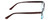 Side View of Calabria R218 Designer Blue Light Blocking Eyeglasses in Blue Crystal Fade Ladies Rectangular Full Rim Acetate 51 mm