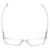 Top View of Calabria L2007-C3 Designer Bi-Focal Prescription Rx Eyeglasses in Crystal Clear Unisex Square Full Rim Acetate 54 mm