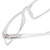 Close Up View of Calabria L2007-C3 Designer Progressive Lens Prescription Rx Eyeglasses in Crystal Clear Unisex Square Full Rim Acetate 54 mm