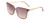 Profile View of Kendall+Kylie KK5125 ROXY Womens Sunglasses in Pink Crystal Rose Gold/Brown 66mm