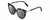 Profile View of Kendall+Kylie KK5128CE CECI Designer Polarized Reading Sunglasses with Custom Cut Powered Smoke Grey Lenses in Blue Demi Tortoise Havana Ladies Cat Eye Full Rim Acetate 53 mm