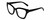 Profile View of Kendall+Kylie KK5130CE ESTELLE Designer Reading Eye Glasses with Custom Cut Powered Lenses in Shiny Black  Ladies Cat Eye Full Rim Acetate 52 mm