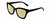 Profile View of Kendall+Kylie KK5130CE ESTELLE Designer Polarized Reading Sunglasses with Custom Cut Powered Sun Flower Yellow Lenses in Shiny Black  Ladies Cat Eye Full Rim Acetate 52 mm