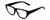 Profile View of Kendall+Kylie KK5131CE BLAKE Designer Reading Eye Glasses with Custom Cut Powered Lenses in Shiny Black Ladies Rectangular Full Rim Acetate 54 mm