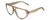 Profile View of Kendall+Kylie KK5135CE JAE Designer Reading Eye Glasses in Golden Wheat Beige Crystal Ladies Oval Full Rim Acetate 56 mm