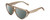 Profile View of Kendall+Kylie KK5135CE JAE Designer Polarized Sunglasses with Custom Cut Smoke Grey Lenses in Golden Wheat Beige Crystal Ladies Oval Full Rim Acetate 56 mm