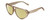 Profile View of Kendall+Kylie KK5135CE JAE Designer Polarized Reading Sunglasses with Custom Cut Powered Sun Flower Yellow Lenses in Golden Wheat Beige Crystal Ladies Oval Full Rim Acetate 56 mm