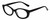 Profile View of Kendall+Kylie KK5140CE KAIA Designer Progressive Lens Blue Light Blocking Eyeglasses in Shiny Black Ladies Oval Full Rim Acetate 51 mm