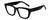 Profile View of Kendall+Kylie KK5145CE SADIE Designer Reading Eye Glasses in Matte Black Ladies Square Full Rim Acetate 50 mm