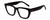 Profile View of Kendall+Kylie KK5145CE SADIE Designer Reading Eye Glasses with Custom Cut Powered Lenses in Matte Black Ladies Square Full Rim Acetate 50 mm