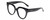 Profile View of Kendall+Kylie KK5149CE JAMIE Designer Reading Eye Glasses with Custom Cut Powered Lenses in Gloss Black Ladies Round Full Rim Acetate 51 mm