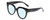 Profile View of Kendall+Kylie KK5149CE JAMIE Designer Blue Light Blocking Eyeglasses in Gloss Black Ladies Round Full Rim Acetate 51 mm
