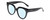 Profile View of Kendall+Kylie KK5149CE JAMIE Designer Progressive Lens Blue Light Blocking Eyeglasses in Gloss Black Ladies Round Full Rim Acetate 51 mm