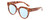 Profile View of Kendall+Kylie KK5149CE JAMIE Designer Progressive Lens Blue Light Blocking Eyeglasses in Golden Demi Tortoise Havana Crystal Ladies Round Full Rim Acetate 51 mm